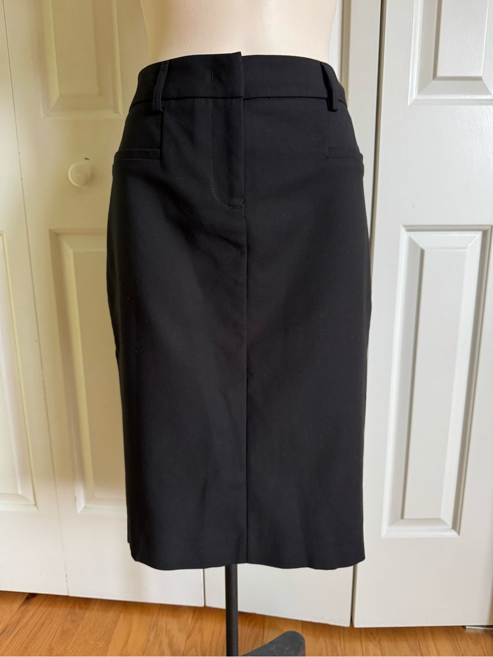 Angelo Marani  Black Cotton Blend Pencil Skirt 8/44